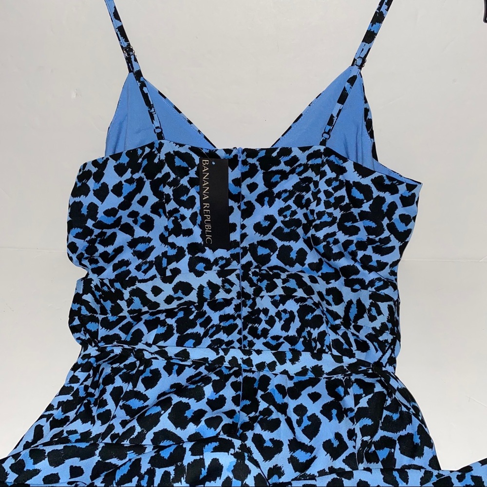 NWT BANANA REPUBLIC LEOPARD WIDE LEG CROPPED JUMPSUIT SIZE 4 - Picture 6 of 14